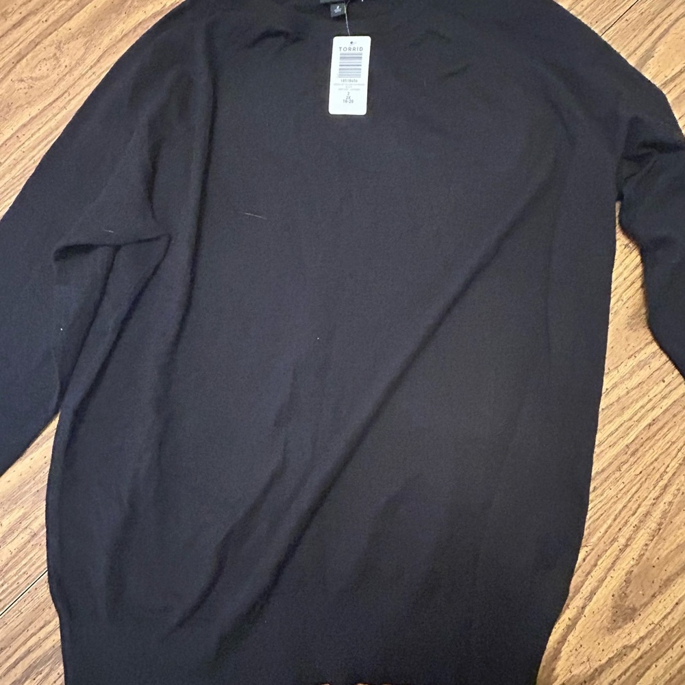 Torrid Black Pullover Sweater
